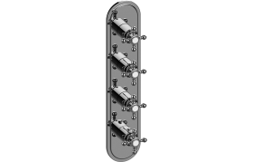 M-Series Valve Trim with Four Handles - Trim only