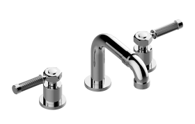 Three-hole washbasin mixer