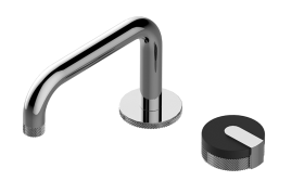 Graff G-11630-R4MB-LM60B-BB-T Vignola Wall-mounted Lavatory Faucet Storm  Black Marble in Brushed Brass PVD with Trim Only