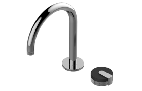 Two-hole progressive basin mixer - 16cm spout