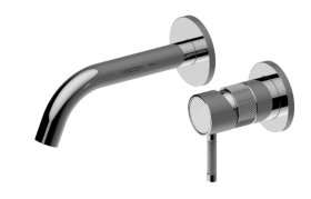 Cameo Wall-Mounted Lavatory Faucet w/ Single Handle