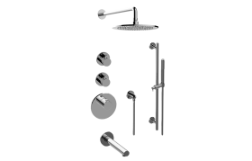M.E. 25 M-Series Thermostatic Shower System - Tub and Shower with Handshower