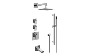 Solar M-Series Thermostatic Shower System - Tub and Shower with Handshower