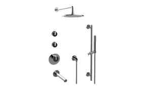 MOD+ M-Series Thermostatic Shower System - Tub and Shower with Handshower