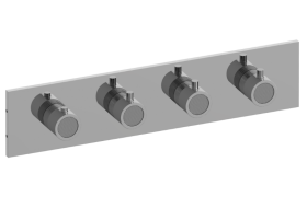 Square M-Series Valve Trim with Four Handles